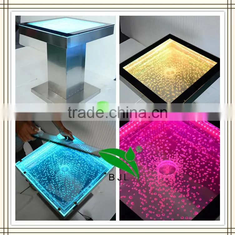wedding party use square almunium bar counter with lights