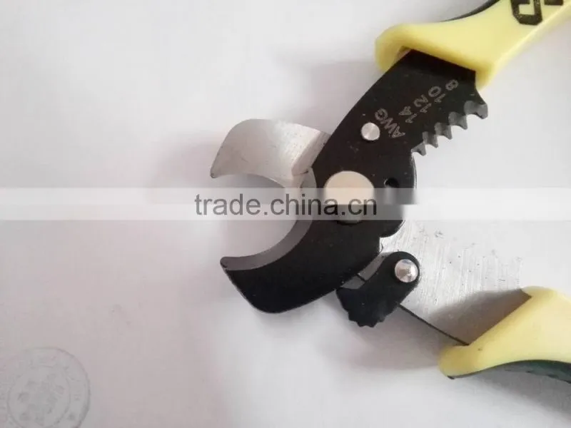 Multi-function cable cut wire stripping pliers