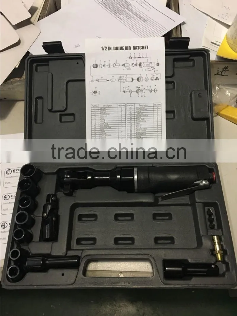 1/2" Dr Air Ratchet Wrench pneumatic air tool set