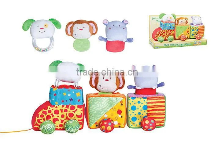 hot selling plush musical infant toy set with CE
