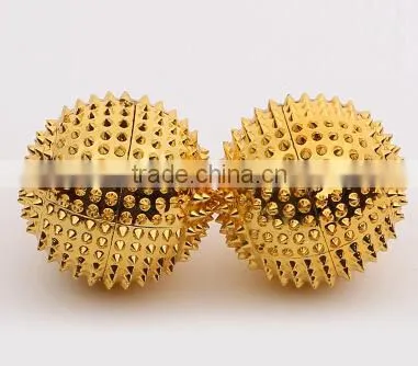 dia.3.2/4.7/5.5cm gold or silvery magnetic hand massager