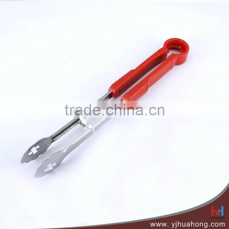 PVC Coating Handle Scissor Tongs,BBQ tongs HFT-WS04