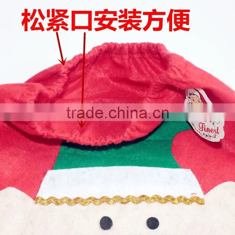 Fancy 3PCS Warm Christmas Toilet Seat Cover And Rug Set Christmas Decorating