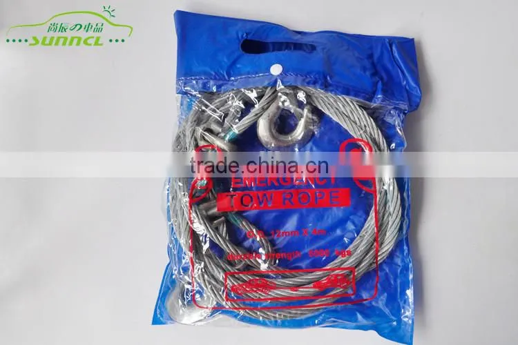 6T 4M Length Car Emergency Elastic Luggage Strap , Car Tow Rope