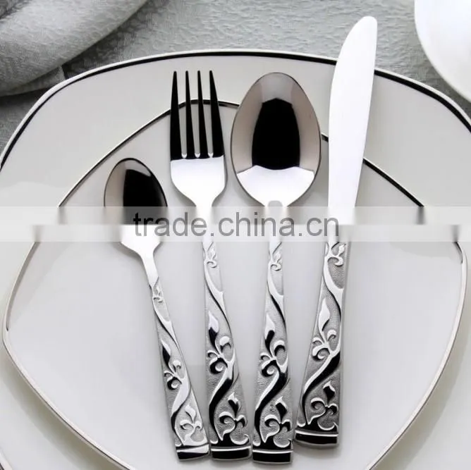 High quality stainless steel spoon set in gift box