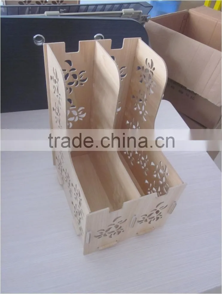 Wooden table case unfinished wood case portable file case