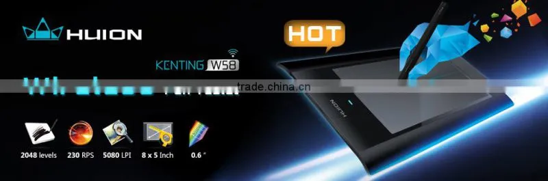 Huion w58 wireless graphic tablet digital pen tablet drawing