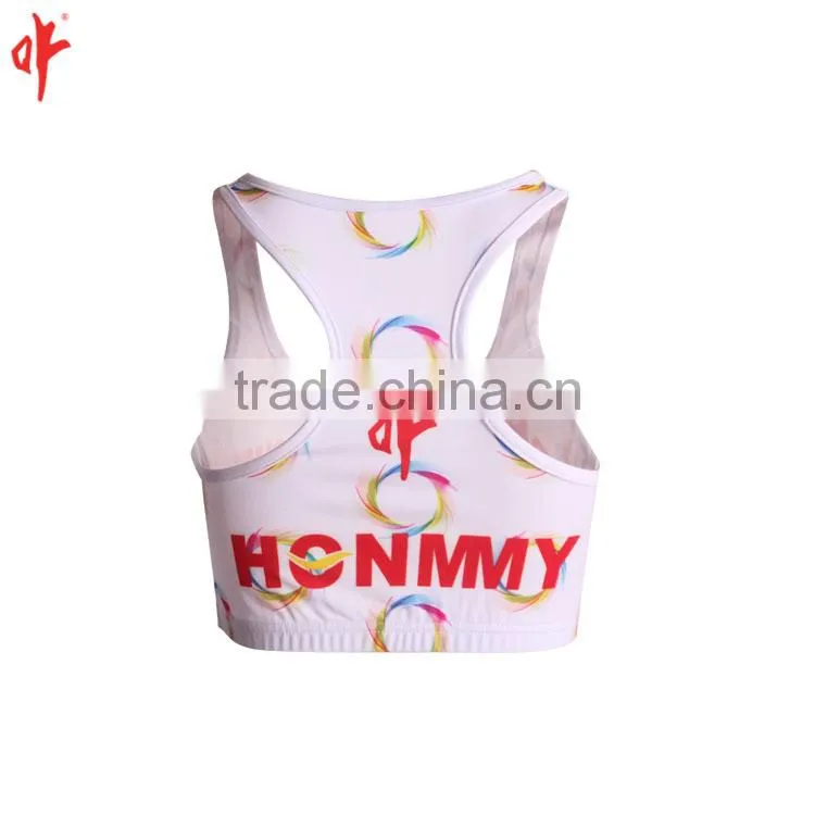 New arrivals sublimation fitness & yoga wear , yoga bra