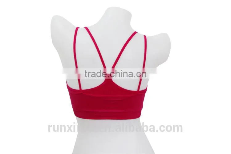 Red sexy sport bra/bra sport tank top