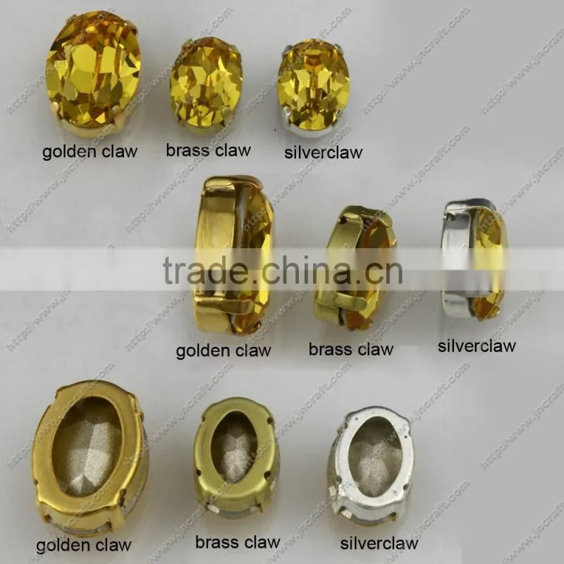 K9 oval fancy stones for clothes decoration