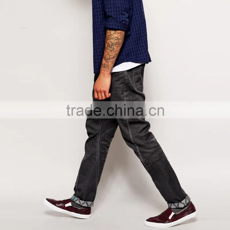 boys plain special fashion design scratch jeans for sale