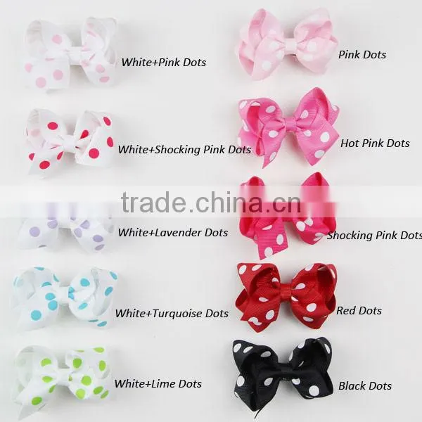 2.5inch ribbon bows/hair bows/grosgrain ribbon bow/chunky bows