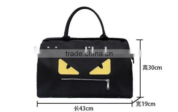 2016 fashion handbag backpack female Korean Pu small monster simple backpack leisure travel bag bag of wind