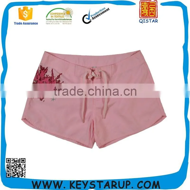 Fashion Side Pockets Denim Printed Board Shorts Denim Dye Shorts