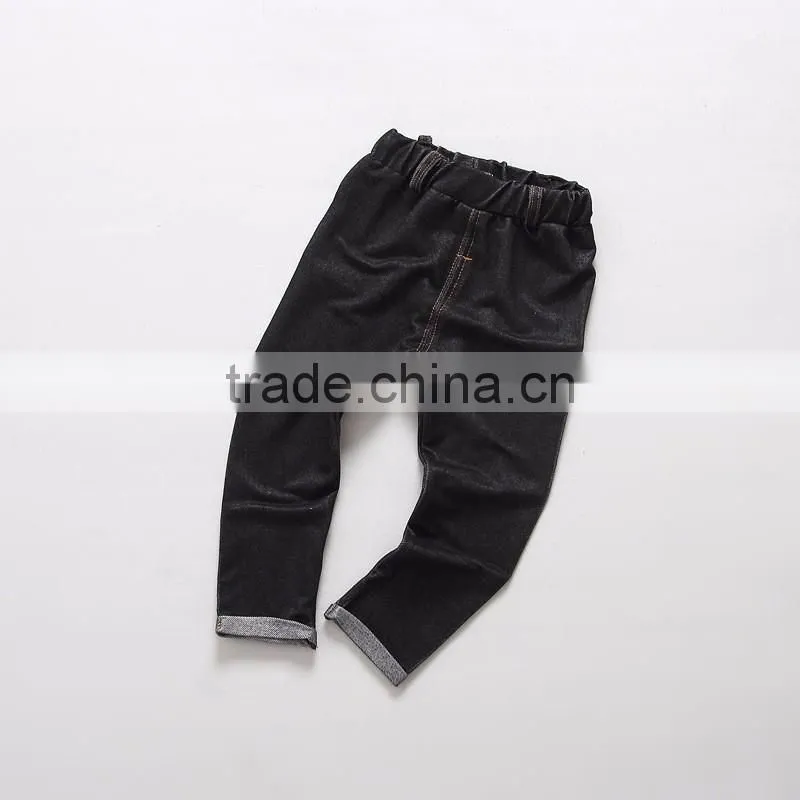 customize fashion kids boys fake oxford stretch pants