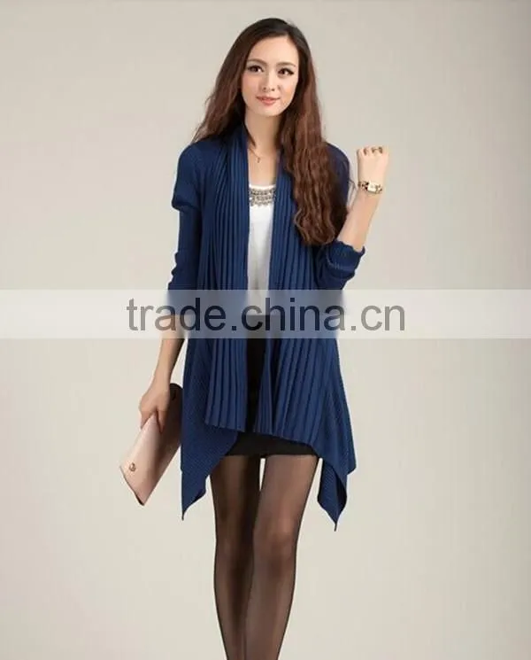 Spring and autumn free size latest design women solid Simple and fashion sweater women cardigan