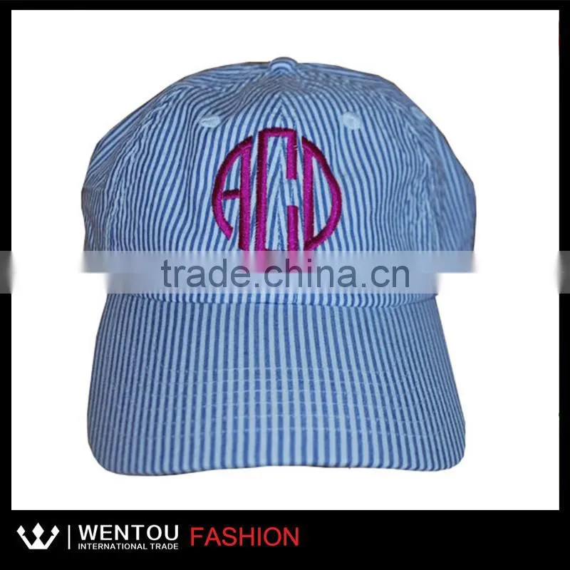 Wholesale Hot Sale Seersucker Promotional Baseball Cap