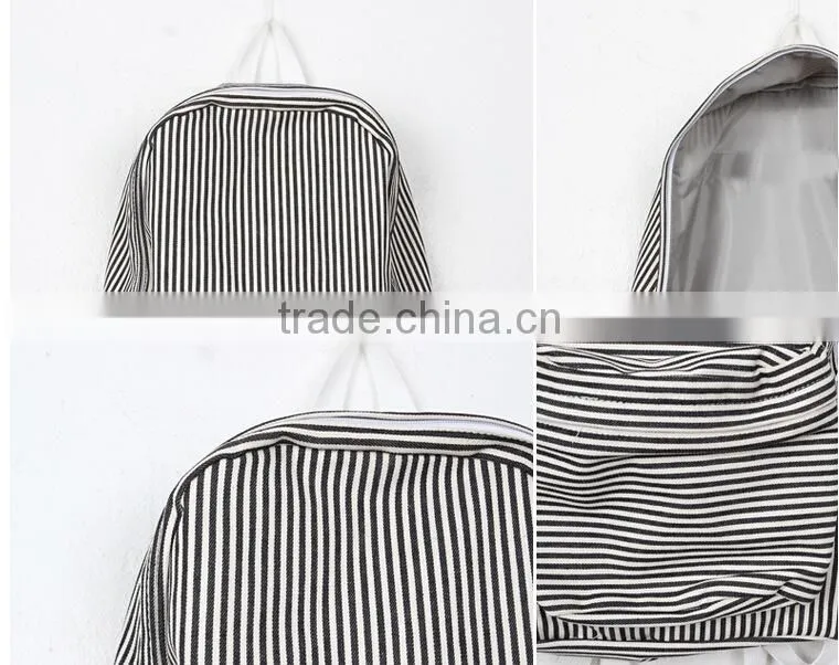 China wholesale stripe school backpacks stock