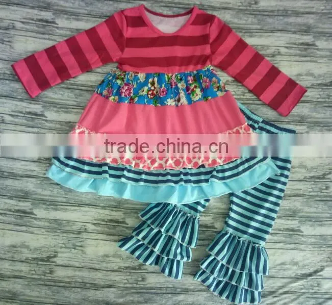 2017 fall custom knitted cotton wholesale children's boutique clothing