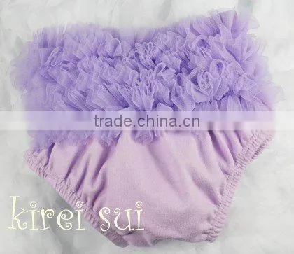Lavender Baby Ruffles Chiffon Bloomers Panties T4A