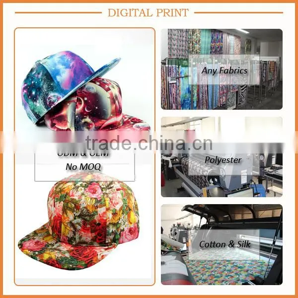 OEM Cotton Linen Digital Printing Baseball Cap