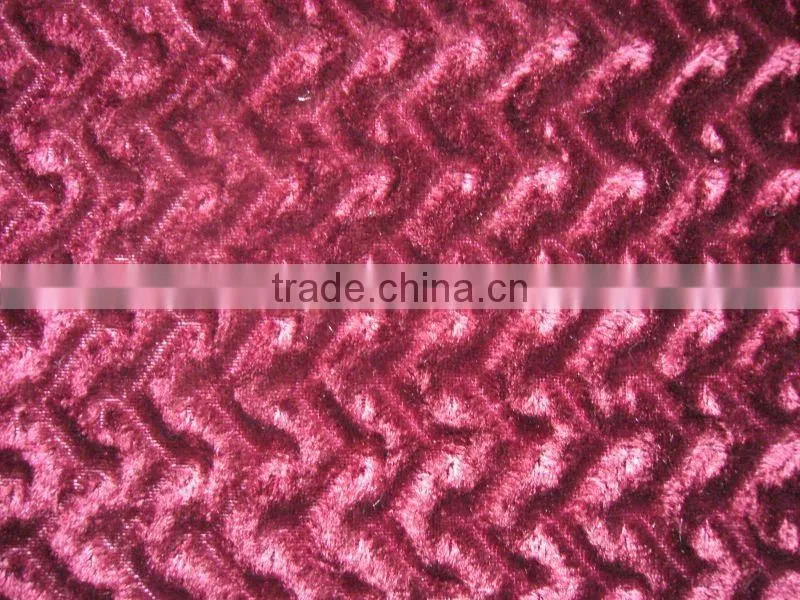 2013 New design middle east fabric,polyester tricot velvet, warp knitting velvet fabric