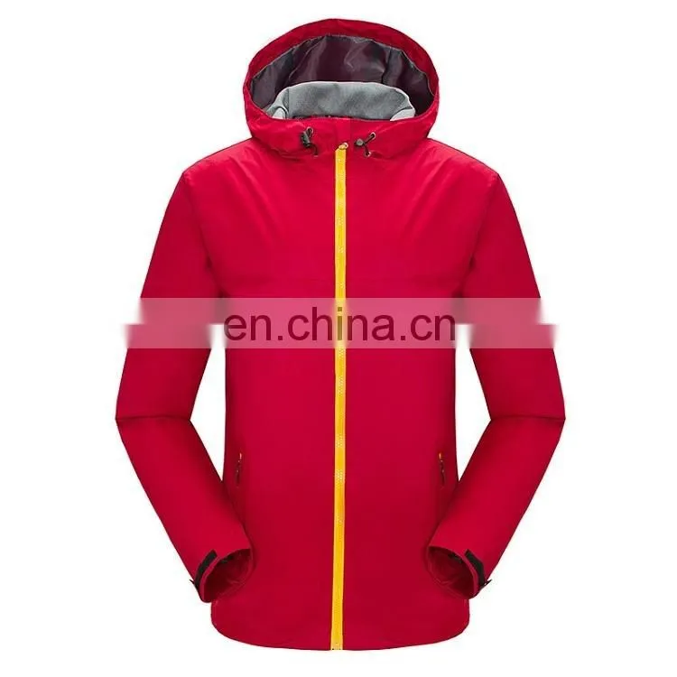 Spring Autumn hoodie lightweight waterproof windbreaker jacket for men