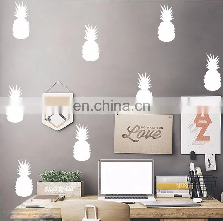 Ins Style Colorful Pineapple Fruit Vinyl Wall Sticker Children Room Home Decoration Mural Roon Decal