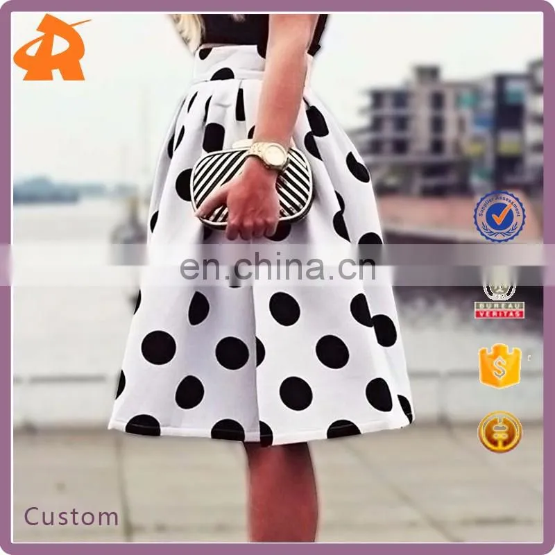 New Women Stretch High Waist Skirt Plain Skater Flared Pleated Sexy Short Dress