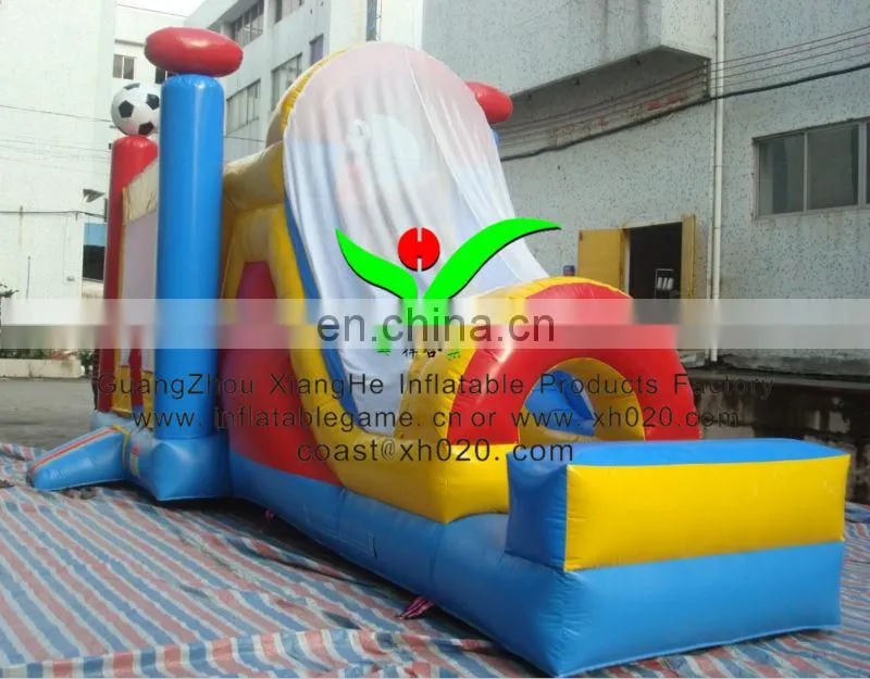Hot sale commercial grade PVC Tarpaulin brand new CO150 inflatable soccer bouncer combo