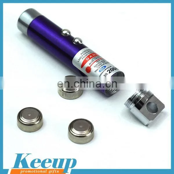 Promotional multifunctional Flashlight LED Laser Pointer/purple laser pointer