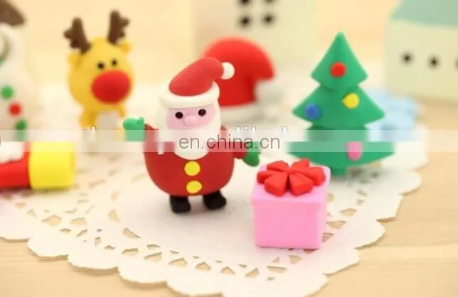 Christmas Eraser Assortment set of 6