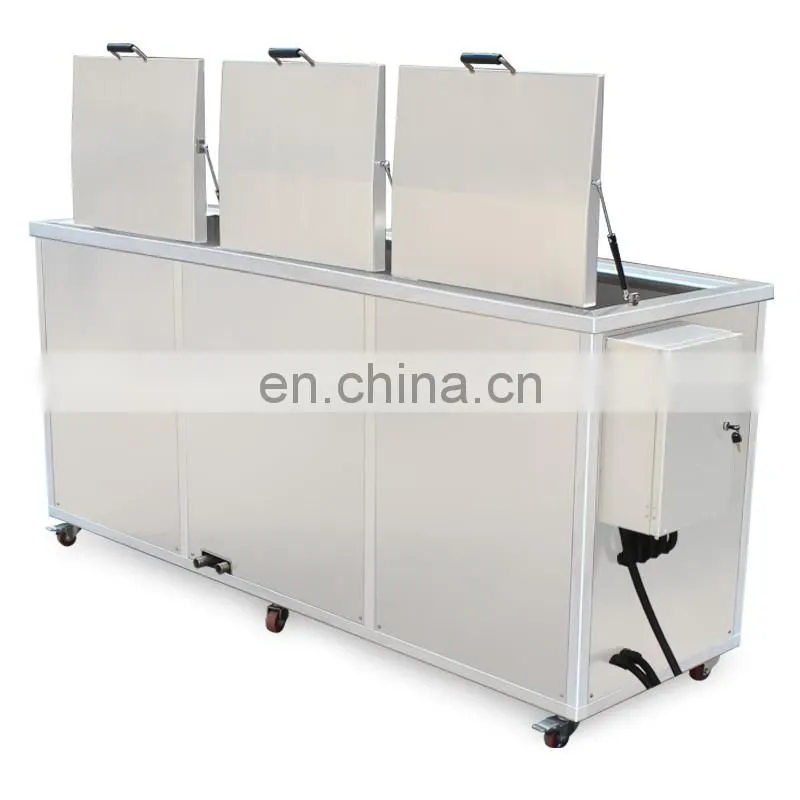 3 Tanks Industrial Ultrasonic Cleaner For Automatic Industrial and Medical Application