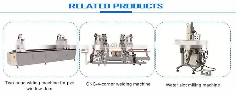 Single head upvc window welding milling machine