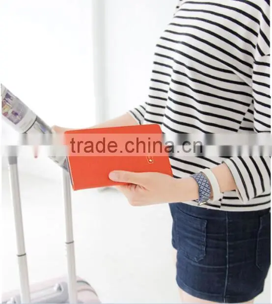 Passport Case, Travel Wallet Blocking Passport Cover Compact Case Holder Wallet,Prevent Degaussing,Classic Long