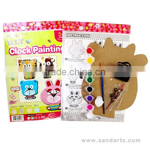 Wooden DIY Clock Painting Kit