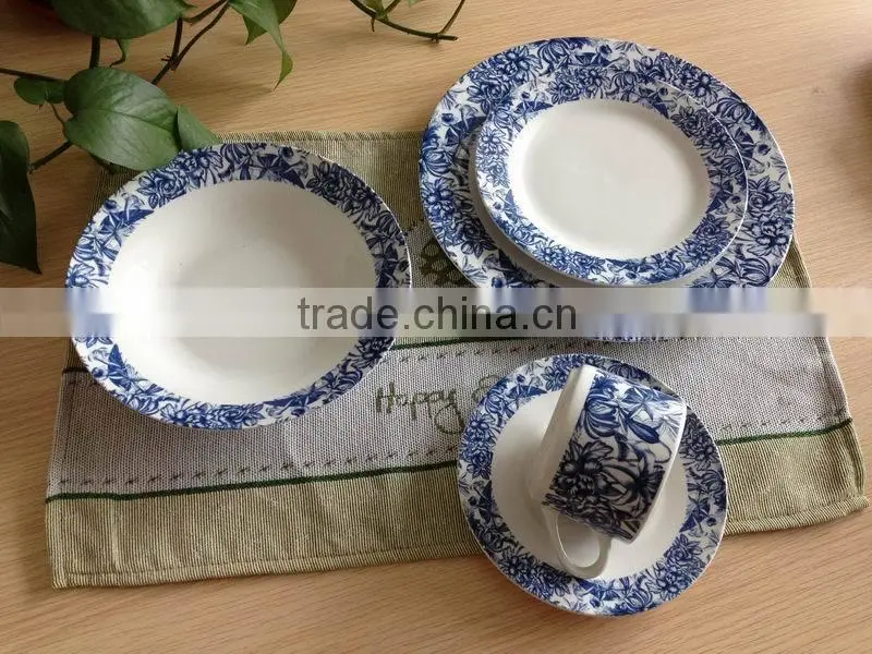 Wholesale cheap bulk white porcelain dinner plates for wedding