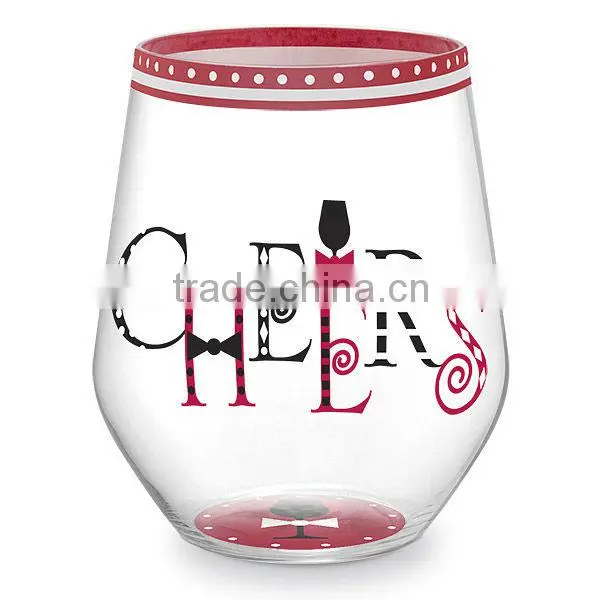 wholesales high quality stemless whisky glass