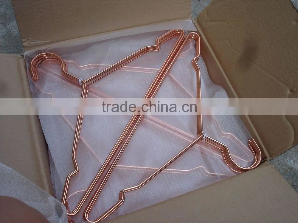 gold metal clothes hangers for clothes