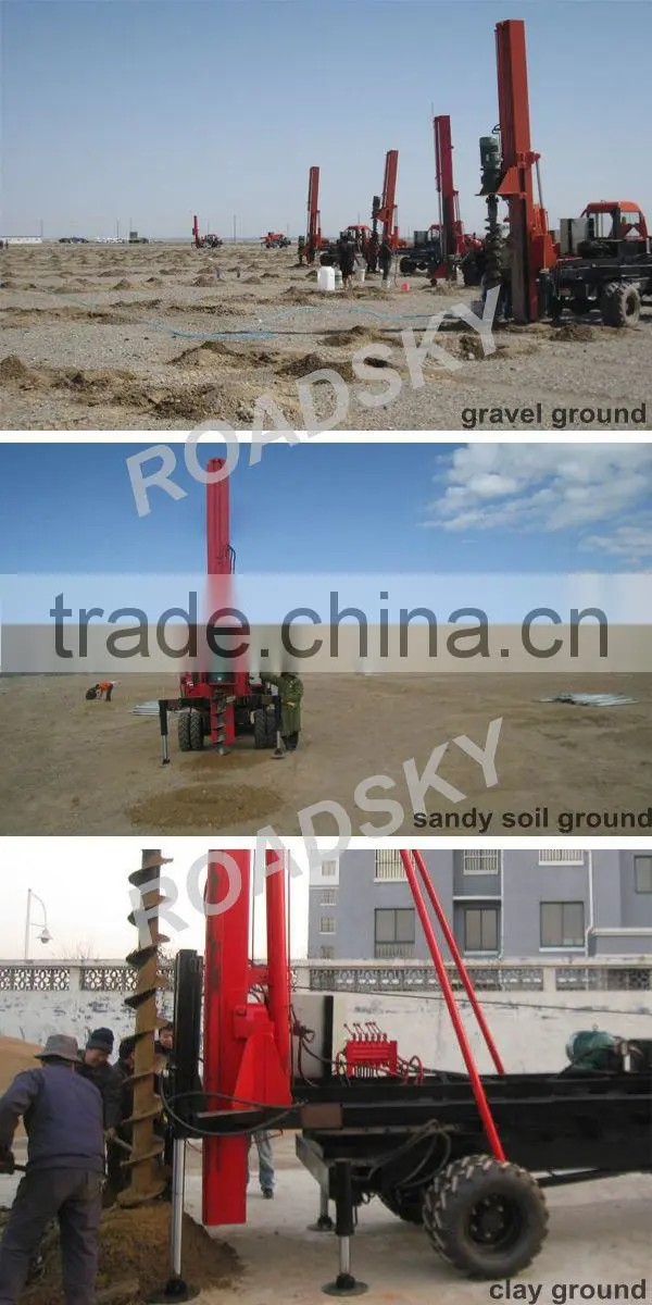 Solar Truck-Mounted Rotary Rig For Solar Park