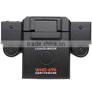 Dual camera WHD-696 car dvr with gps function