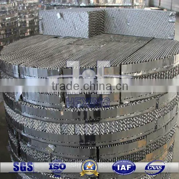 SUS304 Perforated Plate Structured Tower Packing