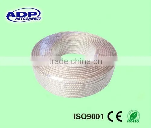 low noise Clear Transparent Speaker Cable / wire