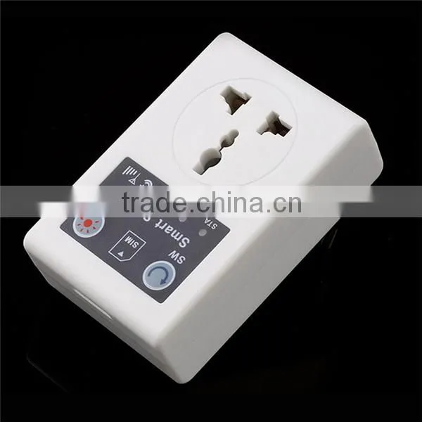 Smart Home SMS/Dial Switch ON/OFF 2200W Universal Remote Controlled GSM Power Socket Suitable for US/ UK/ EU Stand Plug
