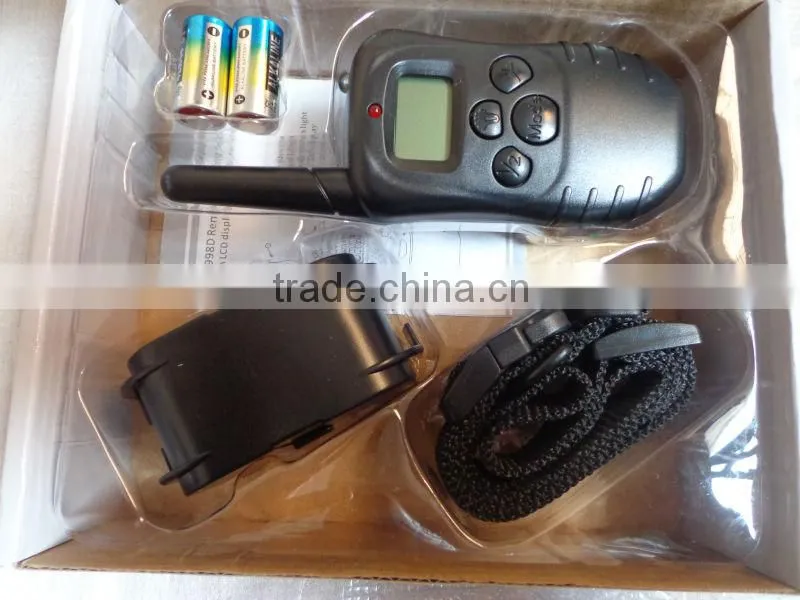 1 for 2 Adjustable Electric Remote Pet Training Collar With LCD Display