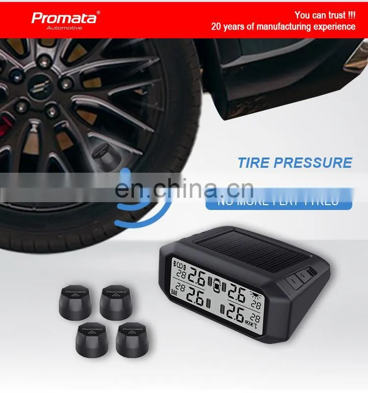 Promata Wireless solar-powered TPMS with 6 external sensor