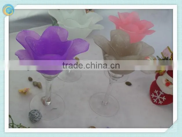 gold candelabra goblet candle holder