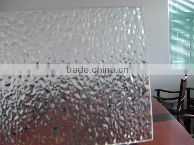 Superior clear pattern glass