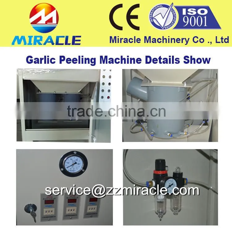 Fast delivery within 3 days dry garlic cloves breaking machine for peeled garlic