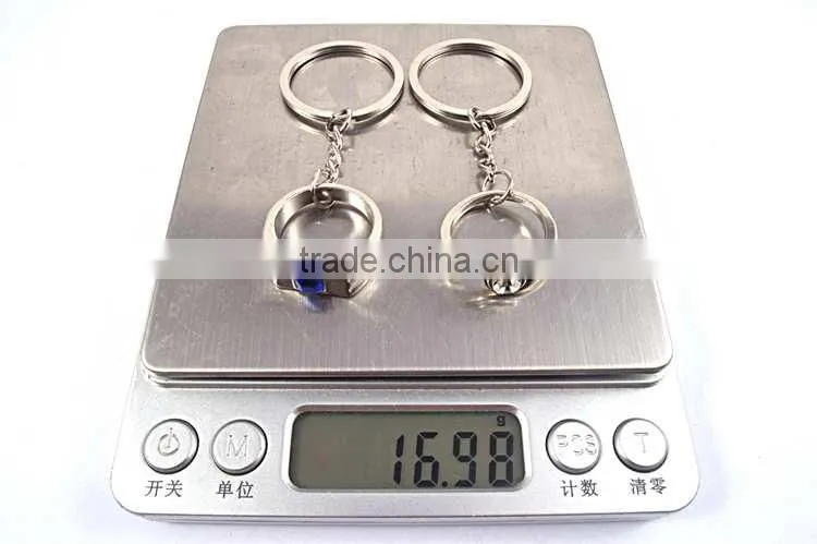2016 Hot selling ring shape couple alloy keychain